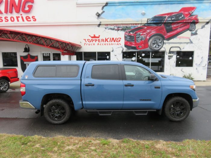 2020 Toyota Tundra with TK Defender, Side Steps, Tint, Hitch by TopperKING Brandon 813-689-2449 or Clearwater FL 727-530-9066. Call today!