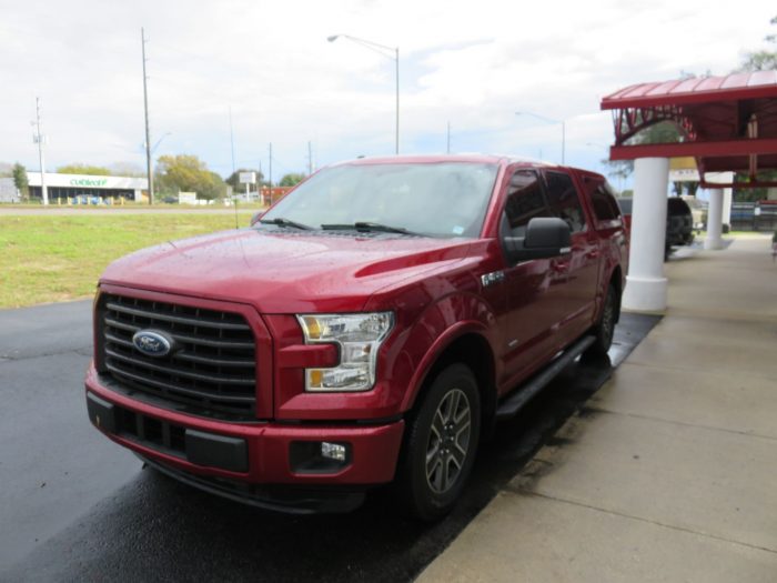 2020 Ford F150 with LEER 100XL, Side Stops, Tint, hitch by TopperKING Brandon 813-689-2449 or Clearwater FL 727-530-9066. Call today!
