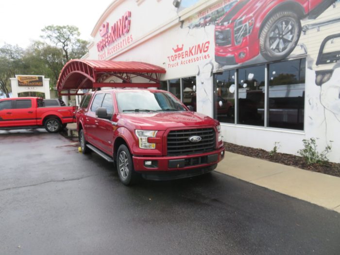 2020 Ford F150 with LEER 100XL, Side Stops, Tint, hitch by TopperKING Brandon 813-689-2449 or Clearwater FL 727-530-9066. Call today!