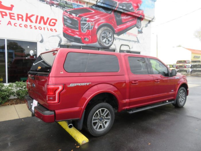 2020 Ford F150 with LEER 100XL, Side Stops, Tint, hitch by TopperKING Brandon 813-689-2449 or Clearwater FL 727-530-9066. Call today!