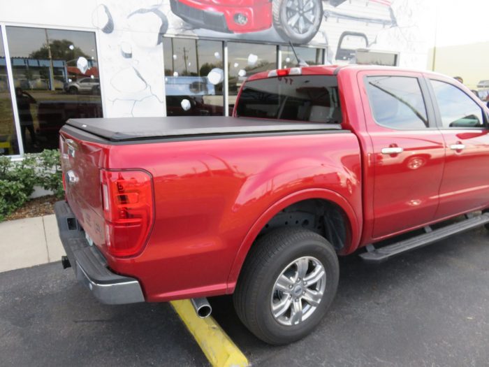 2020 Ford Ranger with Truxedo Tonneau, Grille Guard, Hitch, Tint by TopperKING Brandon 813-689-2449 or Clearwater FL 727-530-9066. Call Us!