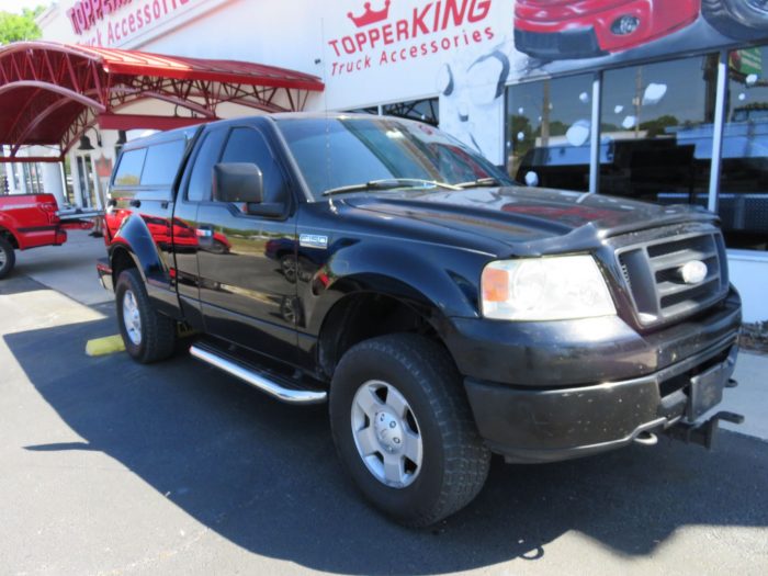 2005 Ford F150 Stepside with TK Defender, Bug Guard, Nerf Bars by TopperKING Brandon 813-689-2449 or Clearwater FL 727-530-9066. Call today!