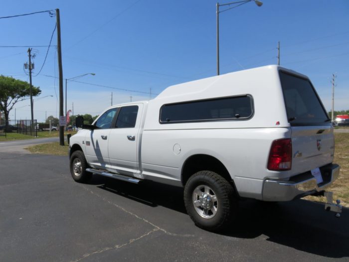 2012 Dodge RAM with LEER 122, Nerf bars, Windoor, Tint, Hitch by TopperKING Brandon 813-689-2449 or Clearwater FL 727-530-9066. Call Today!