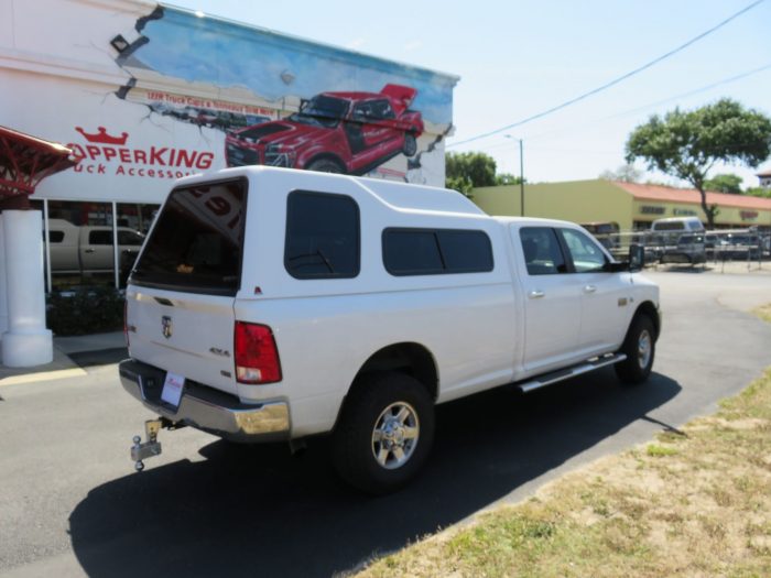 2012 Dodge RAM with LEER 122, Nerf bars, Windoor, Tint, Hitch by TopperKING Brandon 813-689-2449 or Clearwater FL 727-530-9066. Call Today!