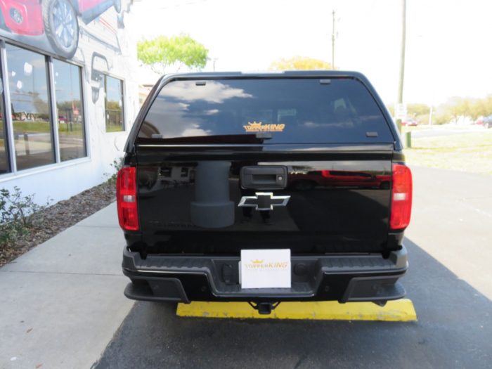 2020 Chevrolet Colorado with LEER 100XR, Side Steps, Tint, Hitch by TopperKING Brandon 813-689-2449 or Clearwater FL 727-530-9066. Call us!