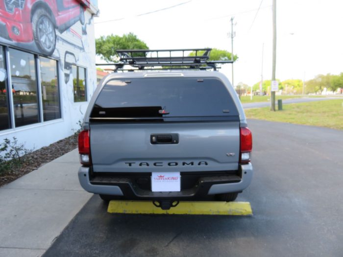 2020 Toyota Tacoma with LEER 100XR, Yakima, Drop Down Side Steps by TopperKING Brandon 813-689-2449 or Clearwater FL 727-530-9066. Call Us!