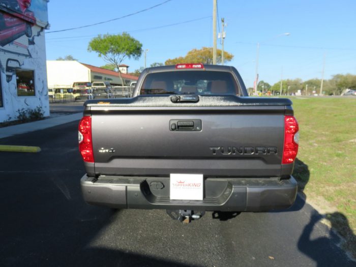 2020 Toyota Tundra with UnderCover Elite, BedRug, Drop Down Steps by TopperKING Brandon 813-689-2449 or Clearwater FL 727-530-9066. Call Us!
