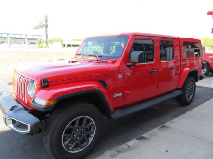 2020 Jeep Gladiator with LEER 100XQ, Hitch, Tint, Running Boards by TopperKING Brandon 813-689-2449 or Clearwater FL 727-530-9066. Call today!