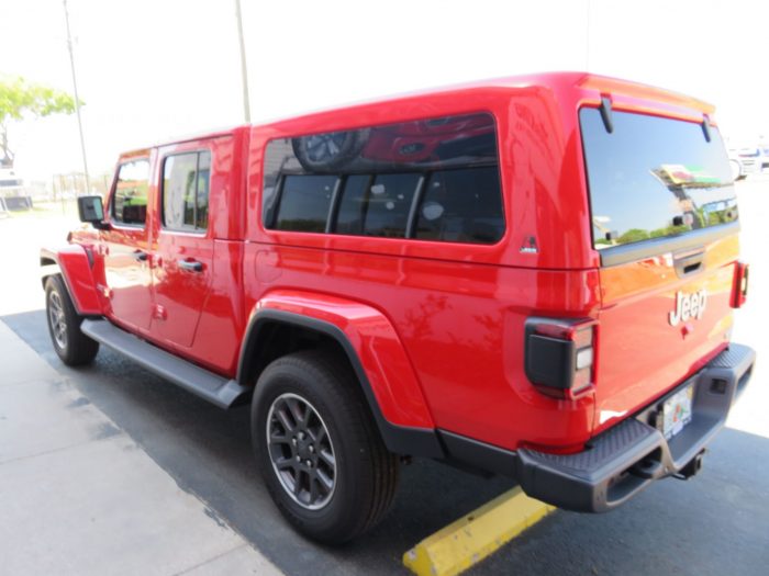 2020 Jeep Gladiator with LEER 100XQ, Hitch, Tint, Running Boards by TopperKING Brandon 813-689-2449 or Clearwater FL 727-530-9066. Call today!