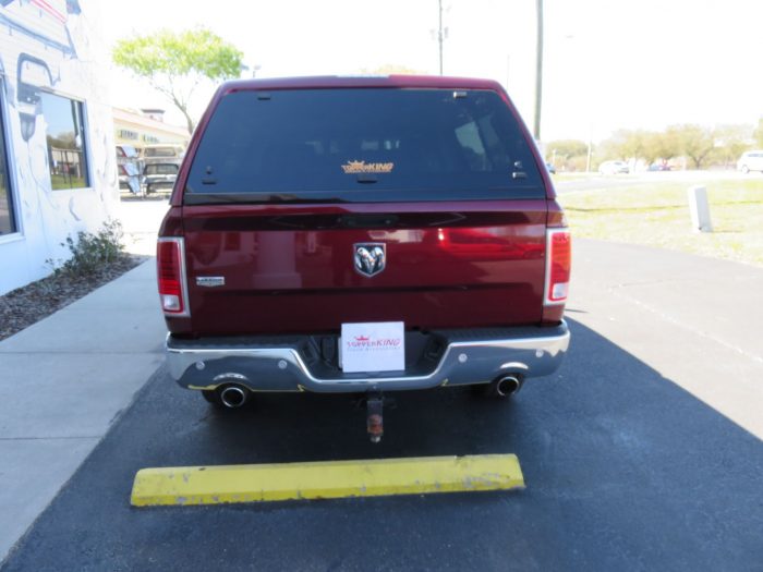 2020 Dodge RAM with LEER 100XR, Nerf Bars, Chrome, Tint, Hitch by TopperKING Brandon 813-689-2449 or Clearwater FL 727-530-9066. Call today!