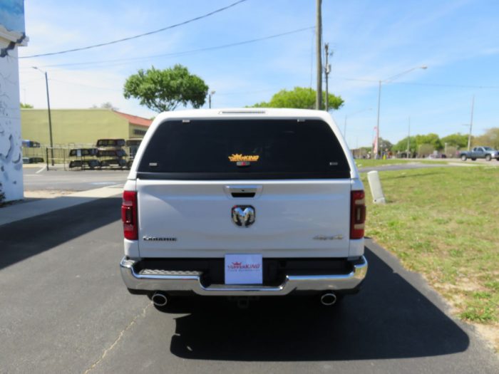 2020 Dodge RAM with LEER 100XQ, Side Steps, Chrome, Tint, Hitch by TopperKING Brandon 813-689-2449 or Clearwater FL 727-530-9066. Call today!