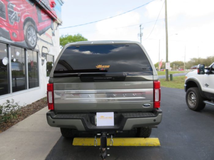 2021 Ford F250 with LEER 100XQ, Roof Racks, Side Steps, Tint, Hitch by TopperKING Brandon 813-689-2449 or Clearwater FL 727-530-9066. Call!