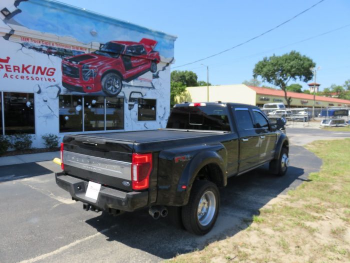 2020 Ford F450 Dually with RollnLock, Chrome Vent Visors, Hitch by TopperKING Brandon 813-689-2449 or Clearwater FL 727-530-9066. Call today!