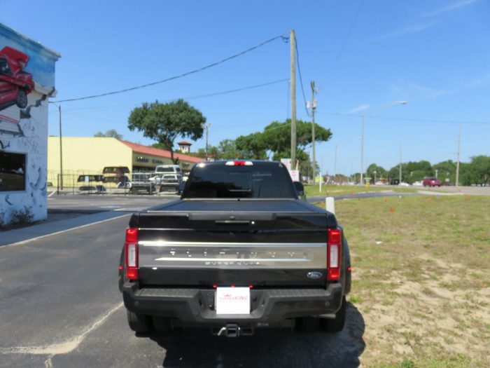 2020 Ford F450 Dually with RollnLock, Chrome Vent Visors, Hitch by TopperKING Brandon 813-689-2449 or Clearwater FL 727-530-9066. Call today!