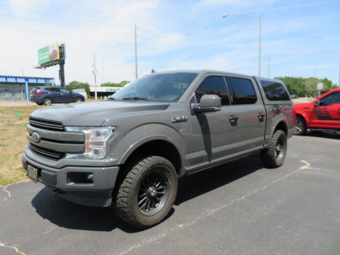 2020 Ford F150 with LEER 100XQ, Graphics, Hitch, Tint by TopperKING Brandon 813-689-2449 or Clearwater FL 727-530-9066. Call today to start!