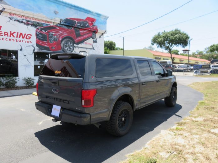 2020 Ford F150 with LEER 100XQ, Graphics, Hitch, Tint by TopperKING Brandon 813-689-2449 or Clearwater FL 727-530-9066. Call today to start!