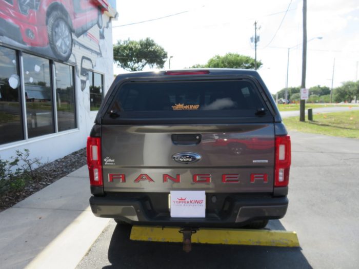 2020 Ford Ranger with TK Defender Fiberglass Topper, Hitch, Tint by TopperKING Brandon 813-689-2449 or Clearwater FL 727-530-9066. Call Us!