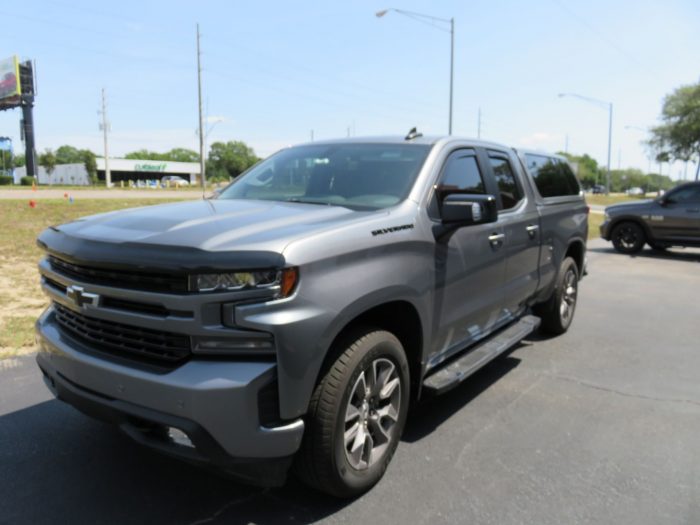 2021 Chevy Silverado with LEER 100XL, Bug Guard, Vent Visors, and More. Call TopperKING Brandon 813-689-2449 or Clearwater FL 727-530-9066.
