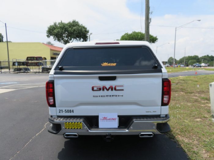 2020 GMC Sierra with TK Defender, Running Boards, BedSlide, Hitch. Call TopperKING Brandon 813-689-2449 or Clearwater FL 727-530-9066 today!