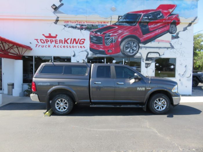 2018 Dodge RAM with LEER 100R, Roof Racks, Nerf Bars, Mud Flaps by TopperKING Brandon 813-689-2449 or Clearwater FL 727-530-9066. Call today!